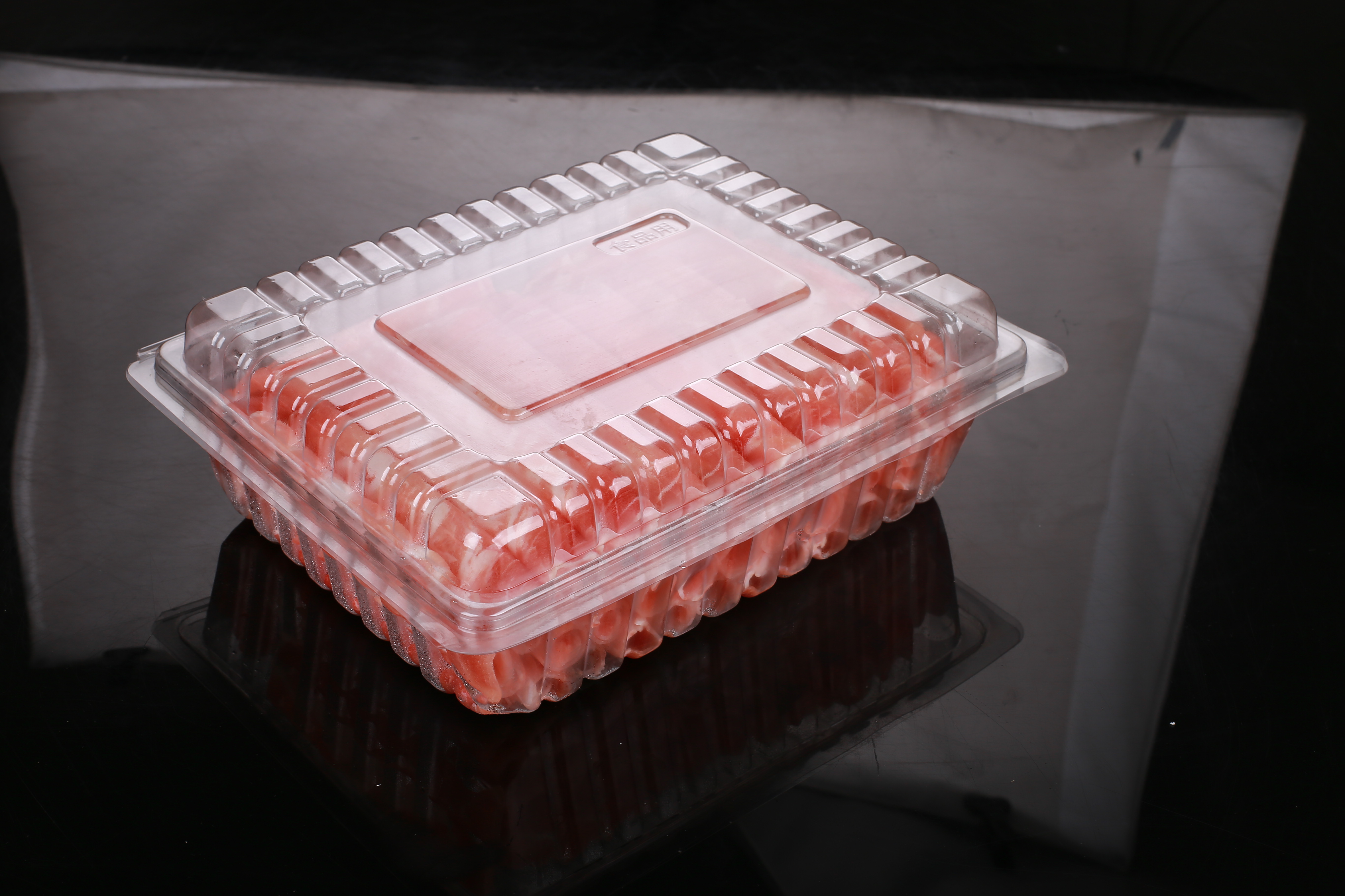 一次性肉片盒一次性肉片盒猪肉羊肉牛肉肥牛卷羊肉片包装盒透明塑料保鲜打包盒有盖