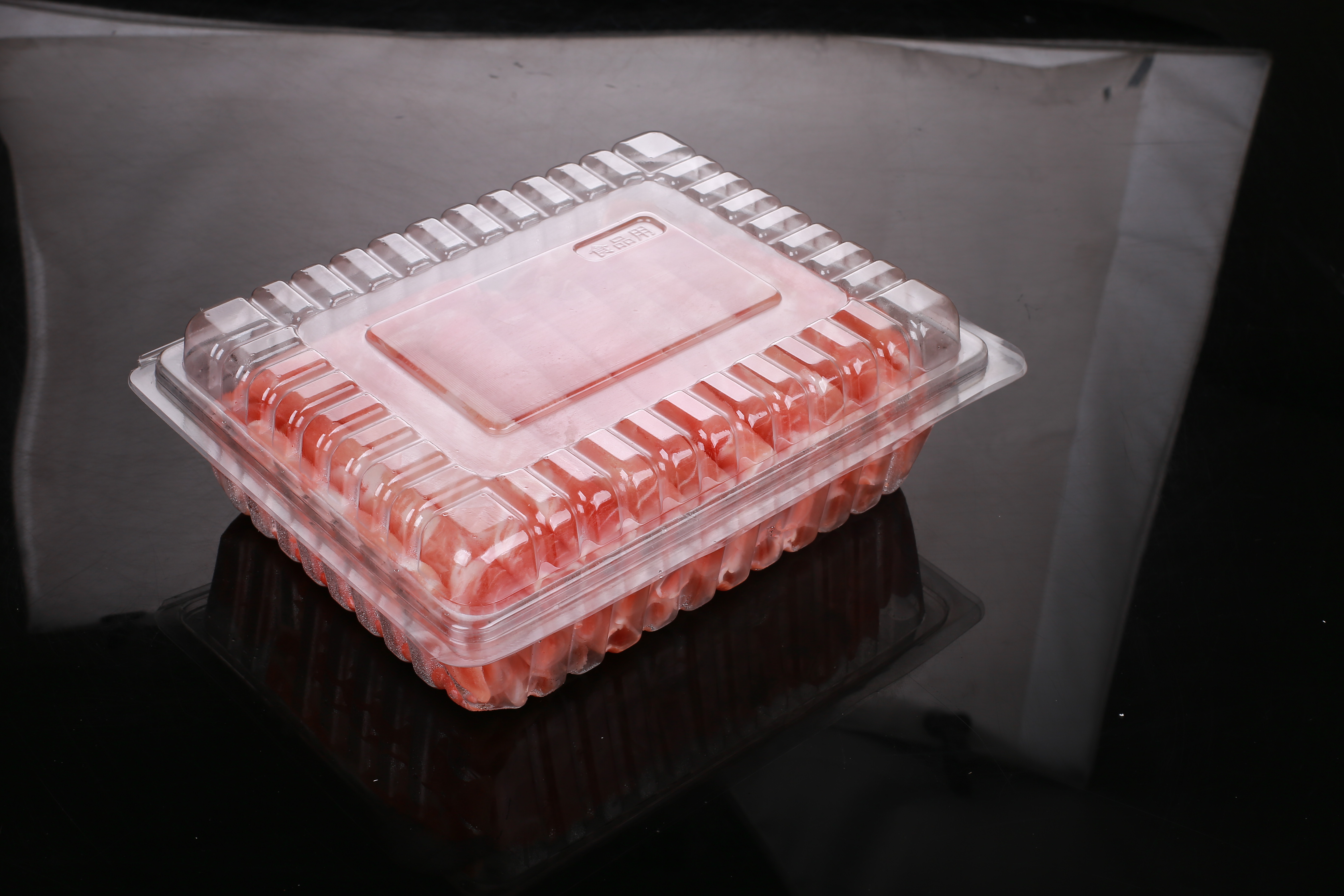 衡水市一次性肉片盒厂家一次性肉片盒猪肉羊肉牛肉肥牛卷羊肉片包装盒透明塑料保鲜打包盒有盖