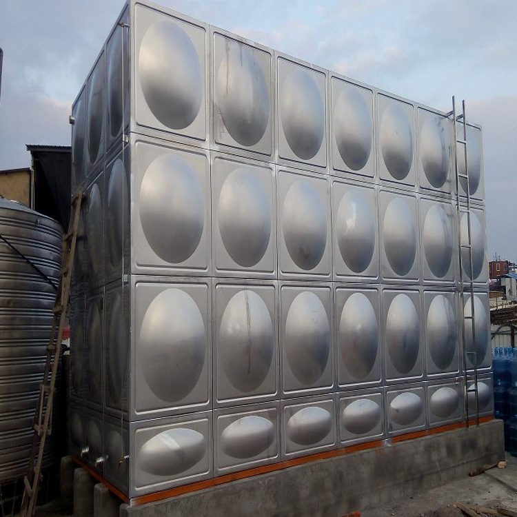河北拓中水箱厂家生产冲压式不锈钢板水箱图片