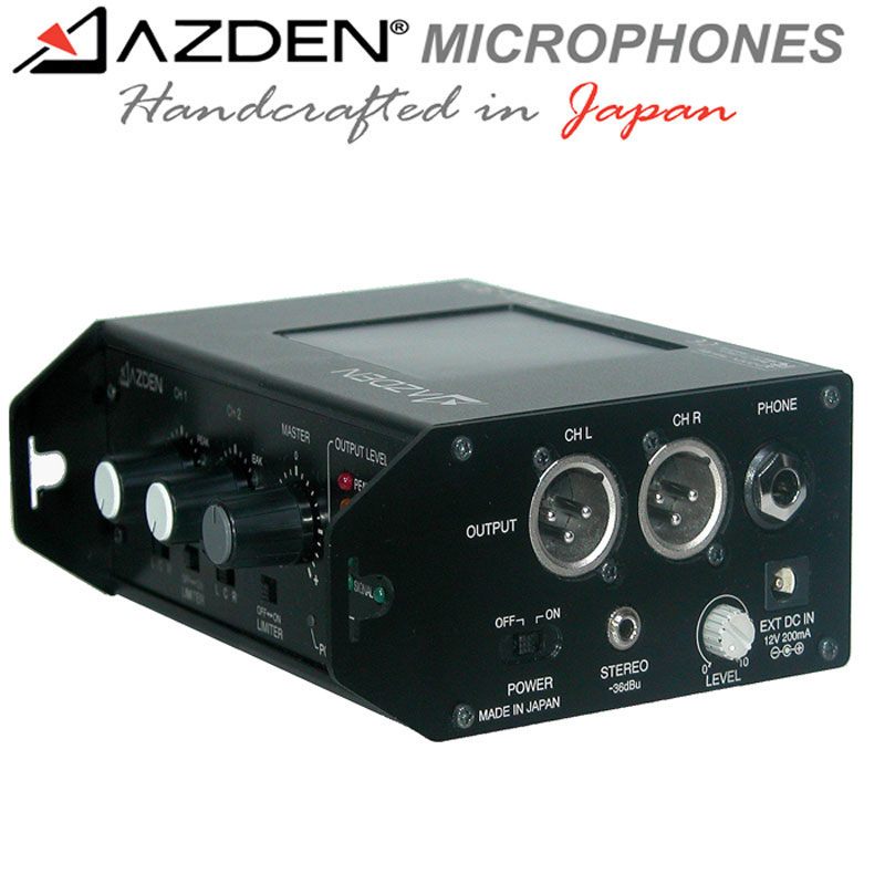 Azden FMX-22 阿兹丹2通道外景录音 影视录音用调音台 单反相机录像调音台 二通道便携式调音台 电影 电视 广