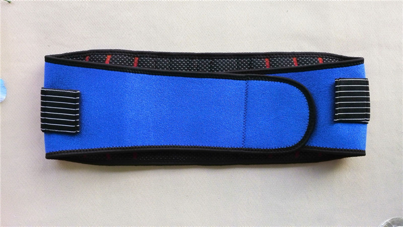 蓝色钢板自发热护腰宝蓝色钢板护腰自发热护腰出口品质