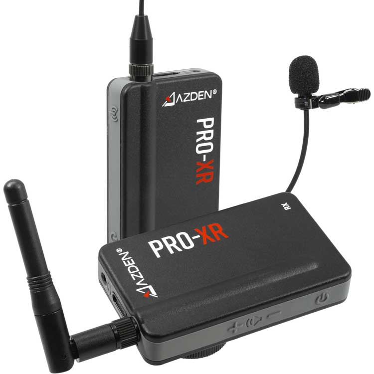 Azden PRO-XR 阿兹丹单反相机无线话筒 2.4GHz 无线话筒 手机无线话筒 相机话筒