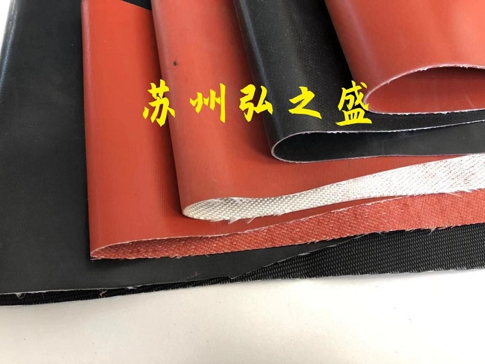 无锡风管软连接布 1.0不燃单面硅橡胶布图片