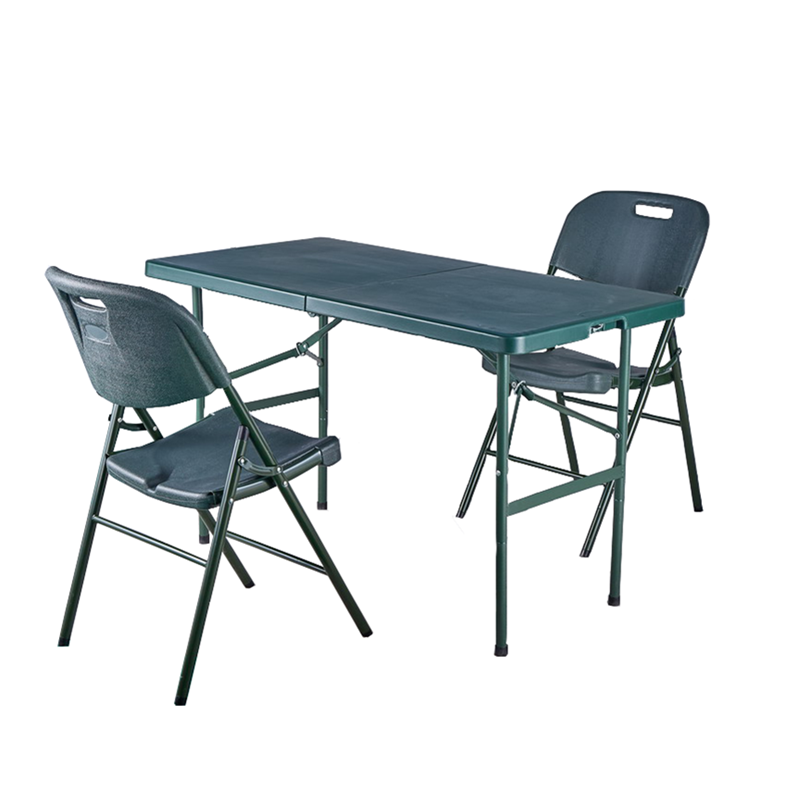 野战餐桌手提折叠式餐桌箱式餐桌吹塑折叠桌折叠椅野战会议桌