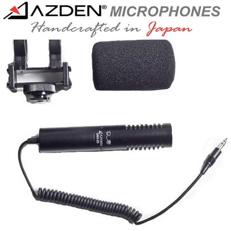 Azden SMX-20 阿兹丹单反相机 录音麦克风 机头麦 立体声话筒 单反相机用