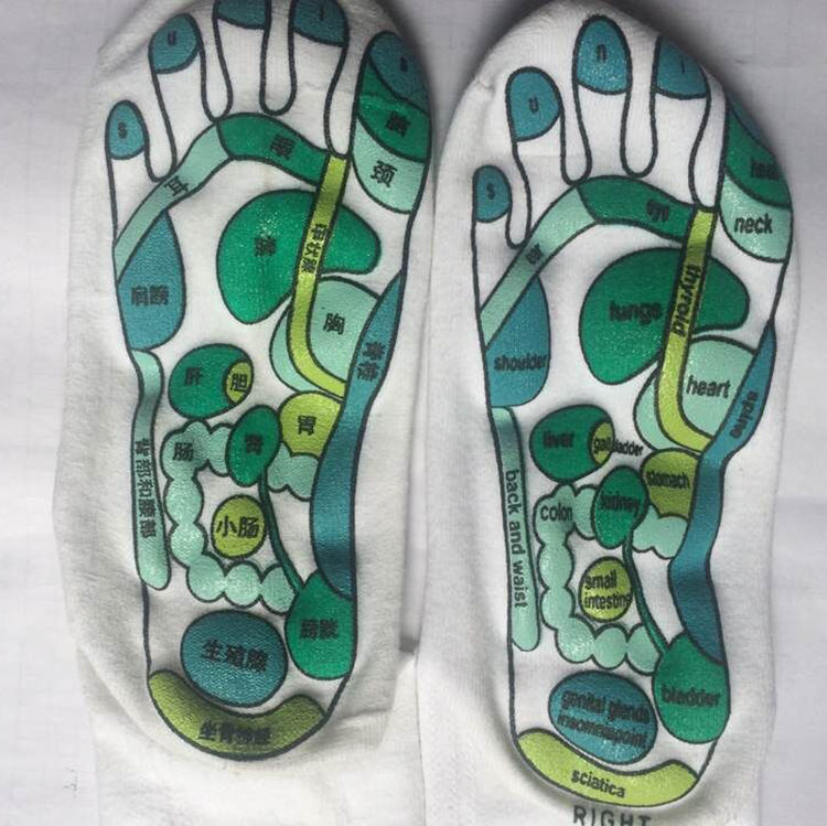 外贸礼品出口亚马逊产品纯棉穴位袜 分趾袜二指袜