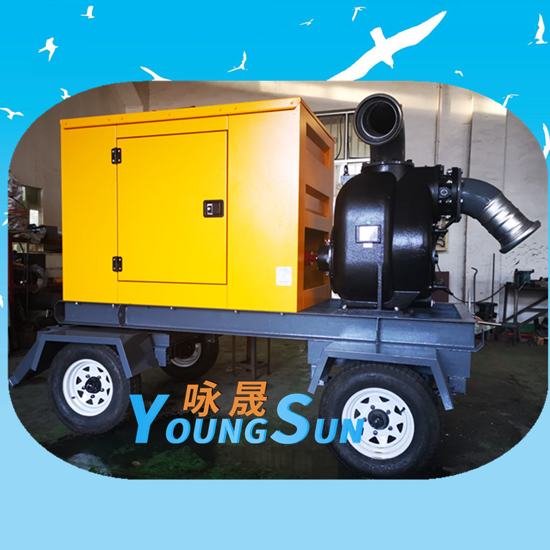 500立方抗旱排水移动泵车  柴油机水泵机组