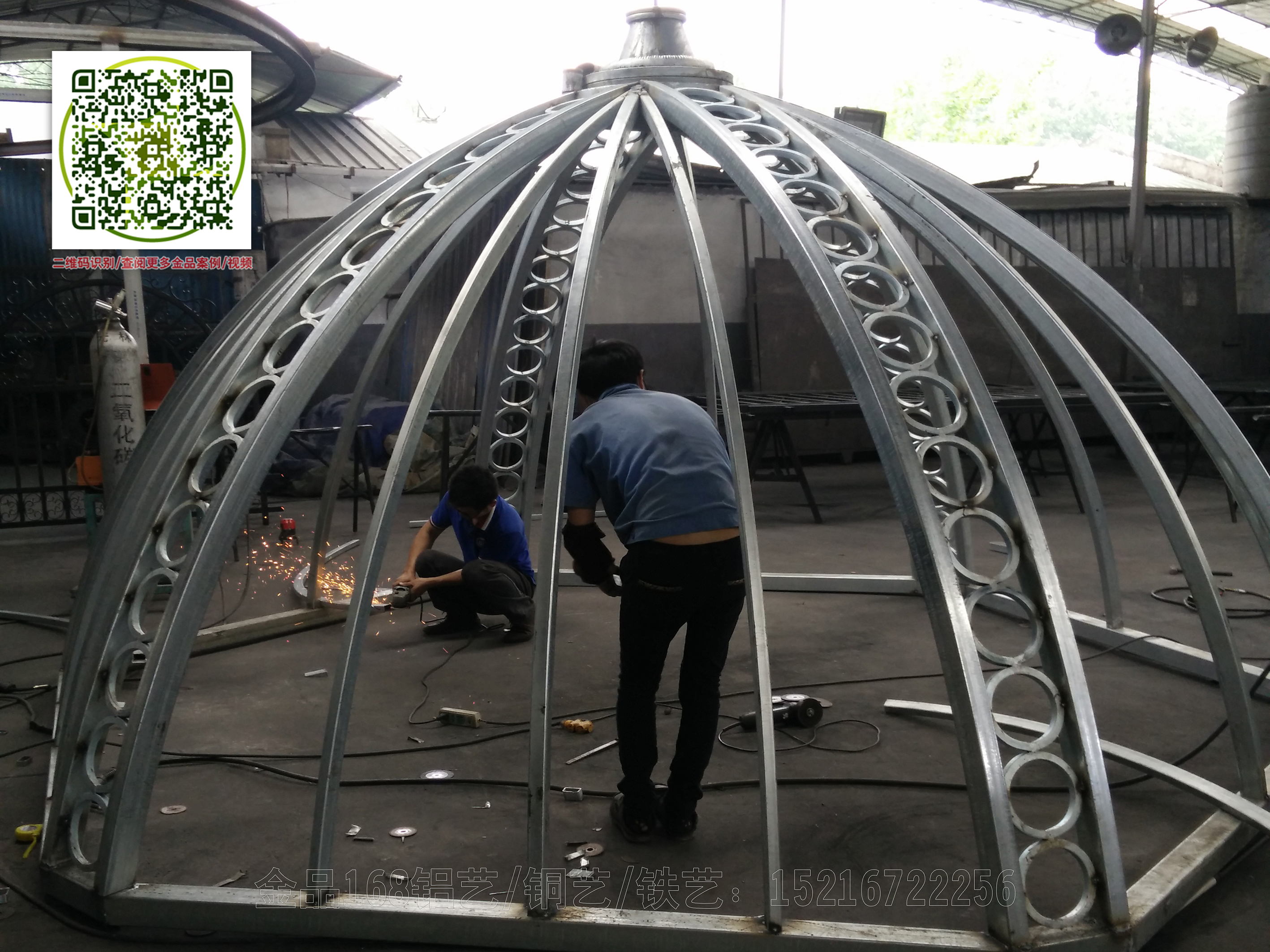 上海欧式铁艺穹顶工程设计安装造价、欧式铁艺穹顶制作厂家价格【上海铭鹰实业】