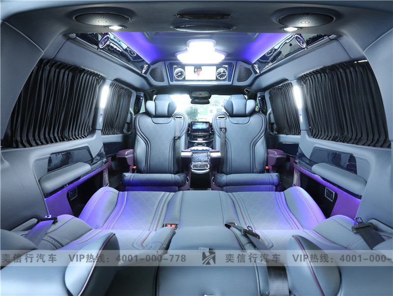奔驰V级商务车 高顶改装V260房车 按摩座椅 液晶电视 实木地板优惠报价