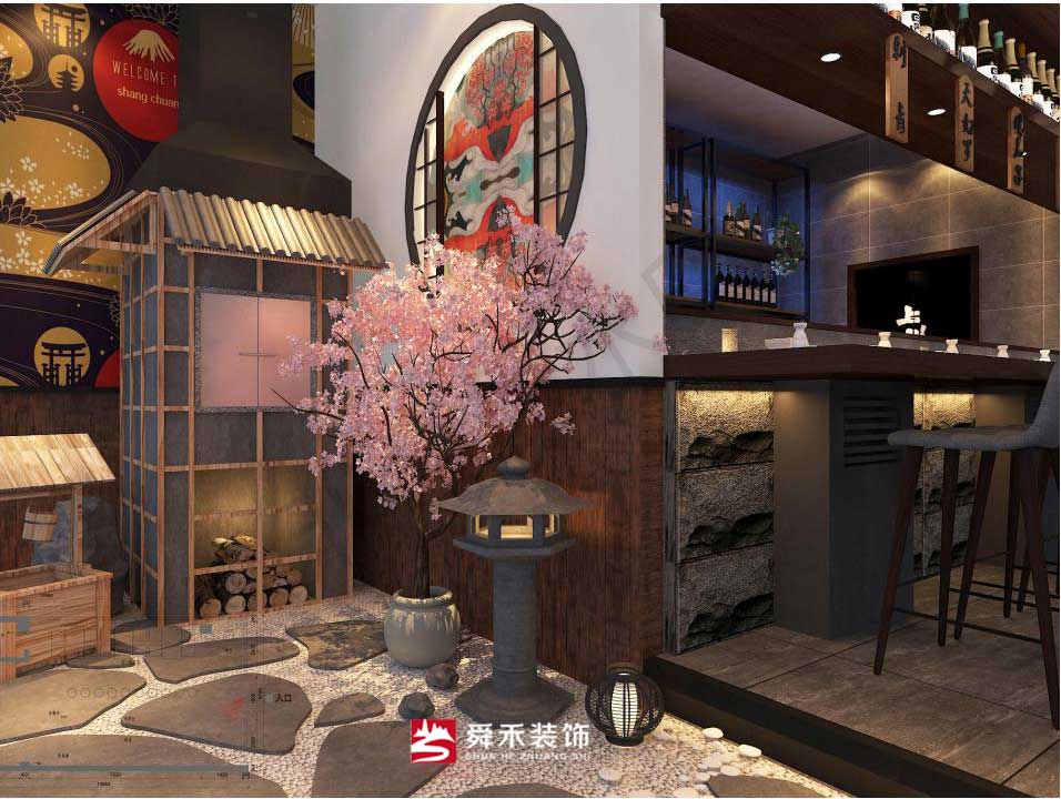 济南舜禾公司日料餐厅装修设计图片