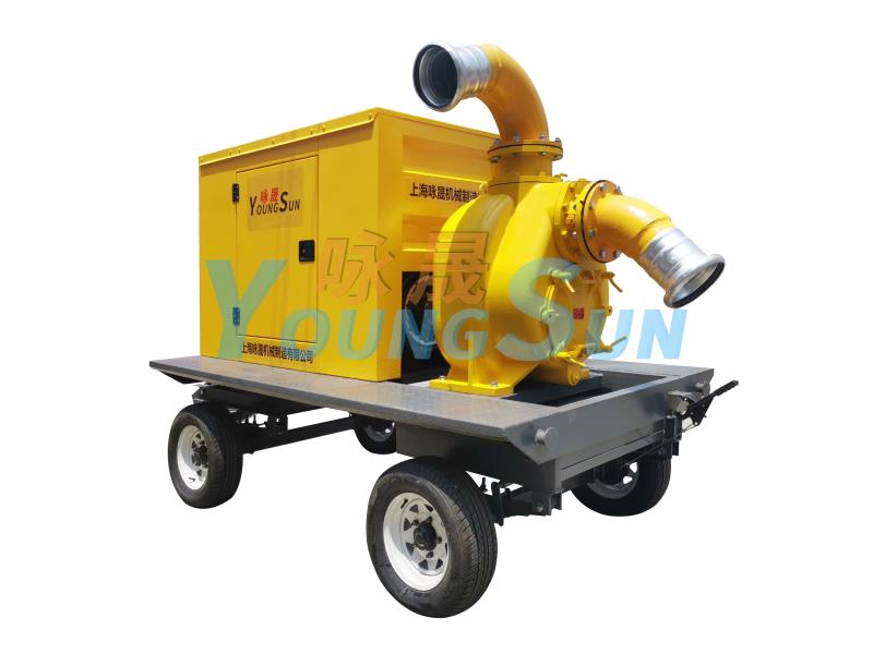 8寸移动泵车  防汛移动泵车 柴油机水泵 8寸移动式柴油机泵车