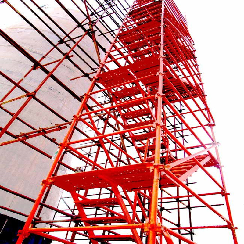 深基坑施工爬梯 组装式爬梯 工程施工爬梯 河北厂家安装设计图片