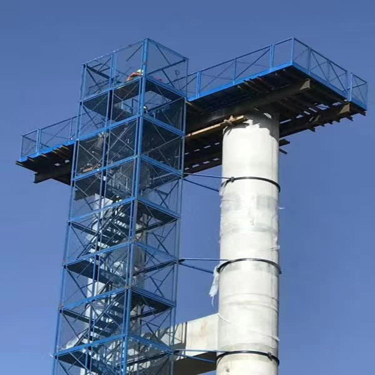 施工梯笼 高空建筑梯笼 组装式安全梯笼图片