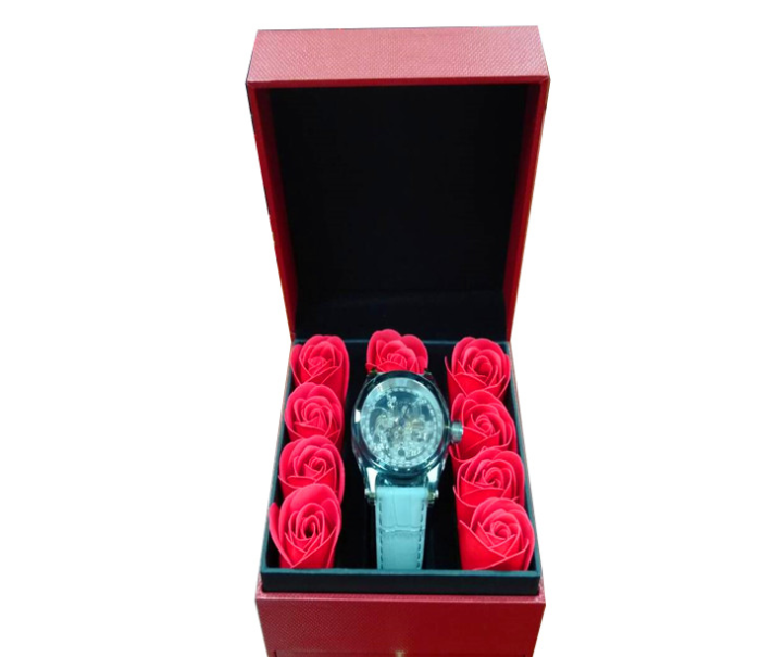 厂家直销 新品手表花盒 情人节玫瑰花手表盒 创意手表花盒 定做 创意新品