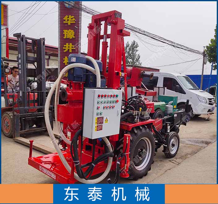 河南省东泰机械供应 大拖带4寸正反循环打井机图片