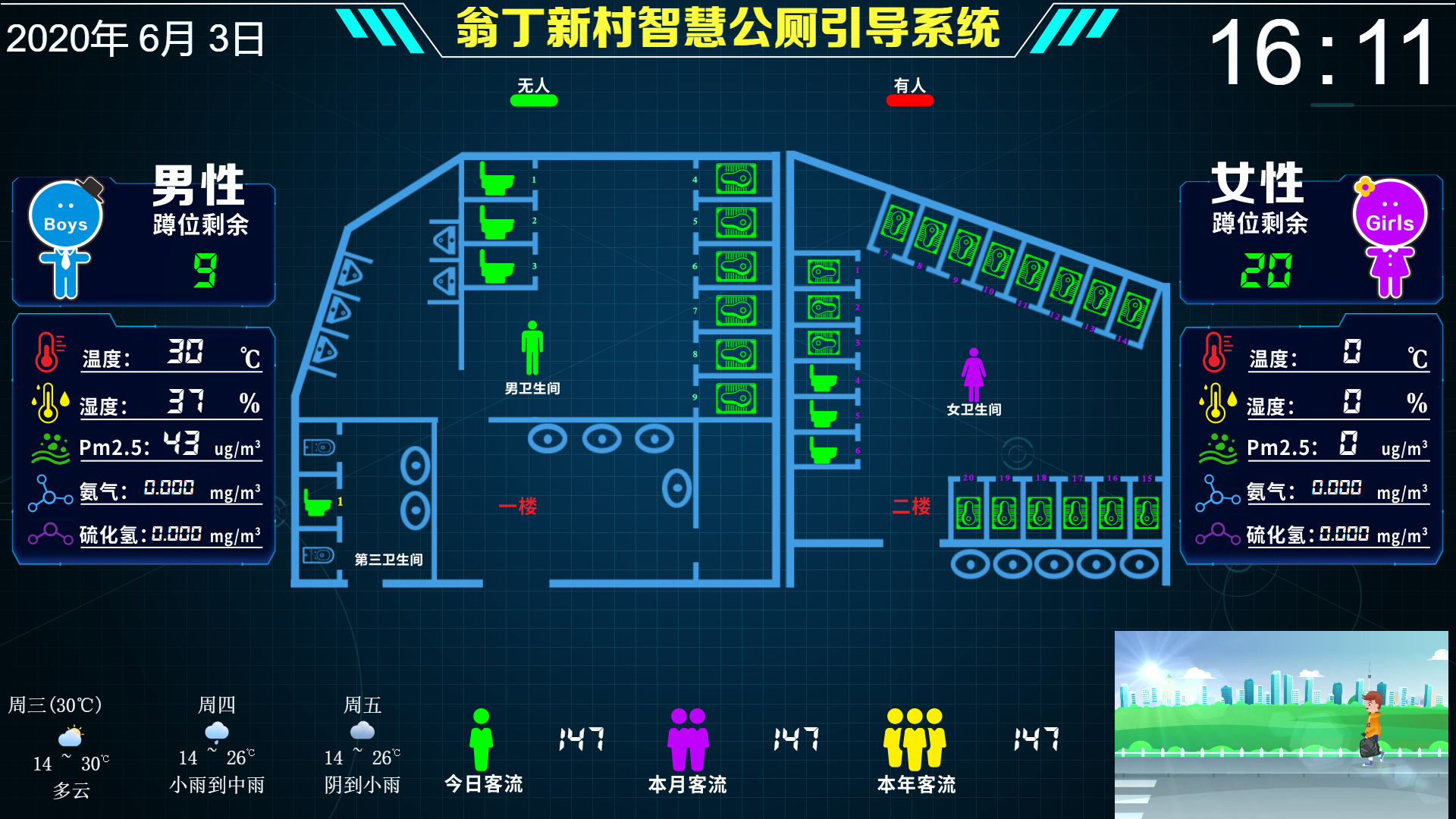 智慧公厕物联网解决方案云平台一体化智慧城市管理系统智慧厕所