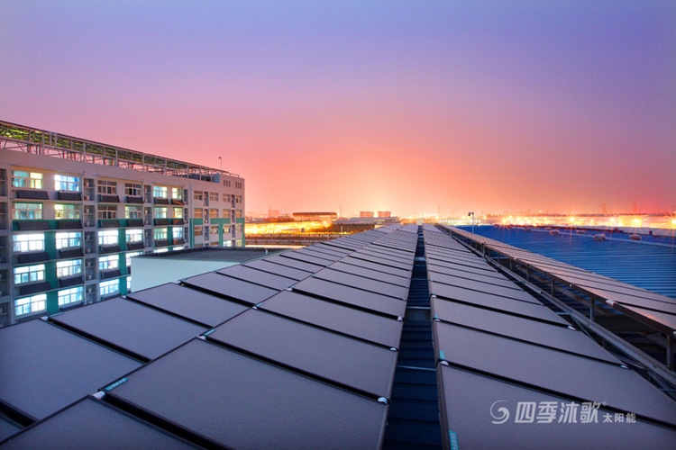 长沙宾馆酒店太阳能热水器工程