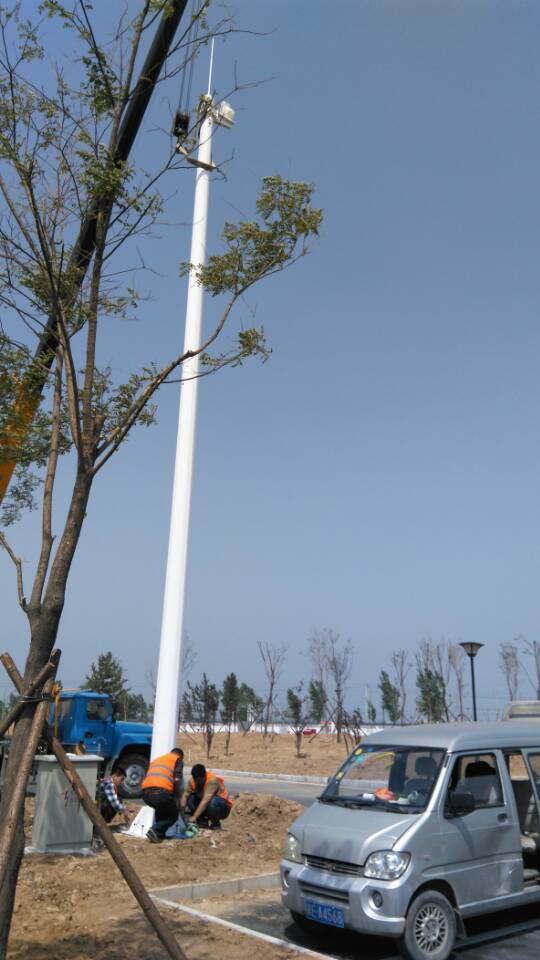 石家庄厂家定制小区镀锌管监控立杆3米3.5米4米5米