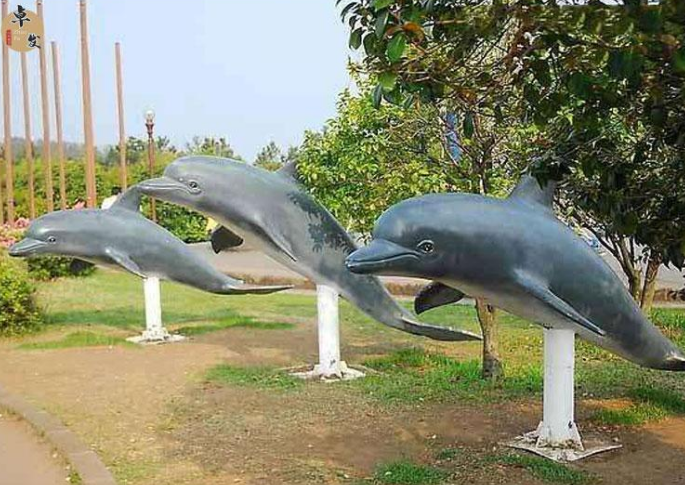 石家庄市不锈钢海豚雕塑厂家