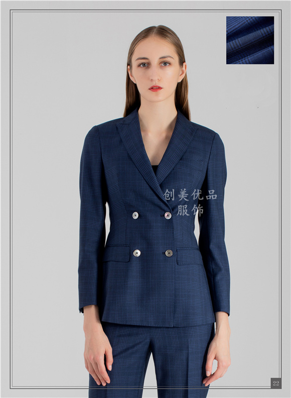 南京女士职场西装定制 2021新款女士西装定制厂家 南京创美优品服饰图片