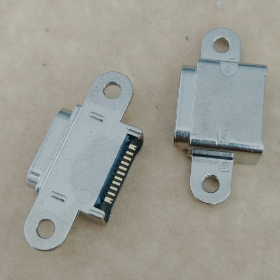 MICRO USB 11pin防水母座迈克防水插座SMT带双耳定位孔
