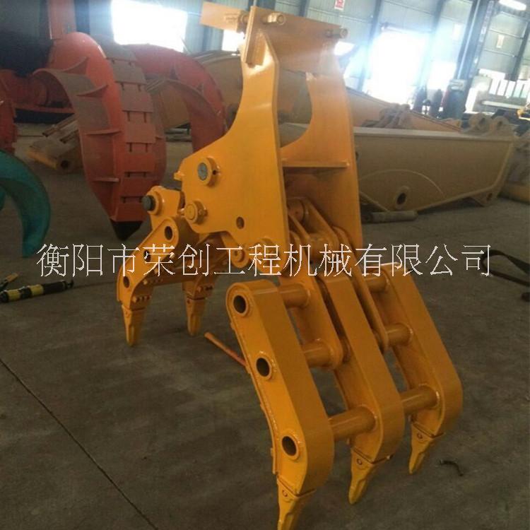 湖南衡阳荣创机械挖机改装抓钢器厂家