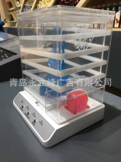 冷柜迷你模型透明冷柜小模型家电灯光亮化演示玩具3D打印手板工业图片