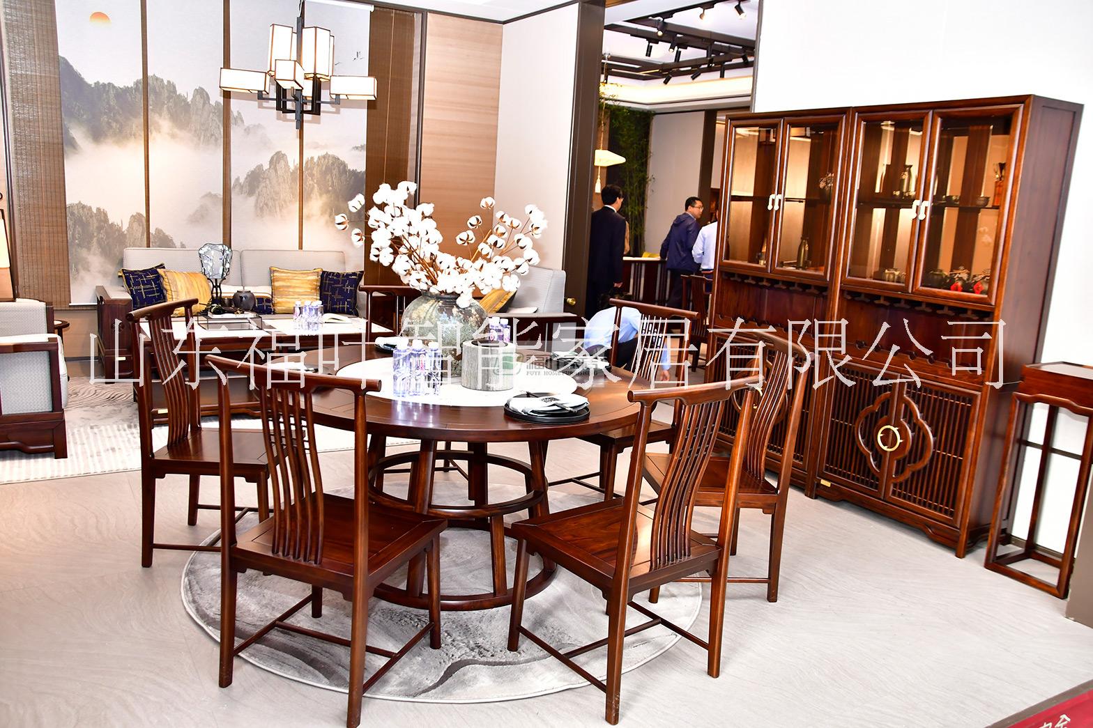 实木餐桌家具 新中式餐厅实木家具 全屋整装家具