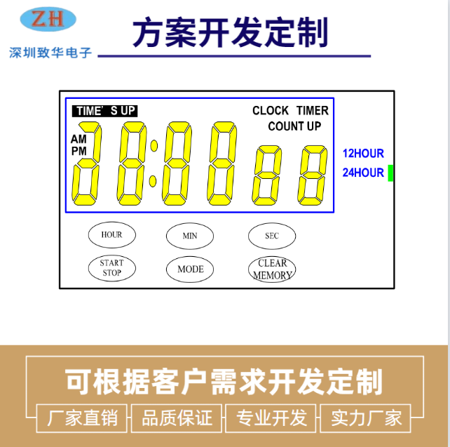 ZH-1615六键时钟计时器芯片