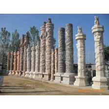 花岗岩石雕龙柱 广场雕刻石龙柱 文化石柱子销售价格