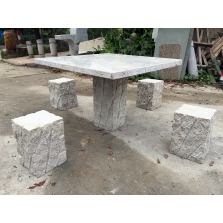 花岗岩户外庭院公园石桌石凳 天和石材 异型雕刻石桌石凳