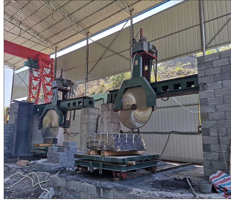 河南桥式组合锯厂家 荒料石材切割机价格