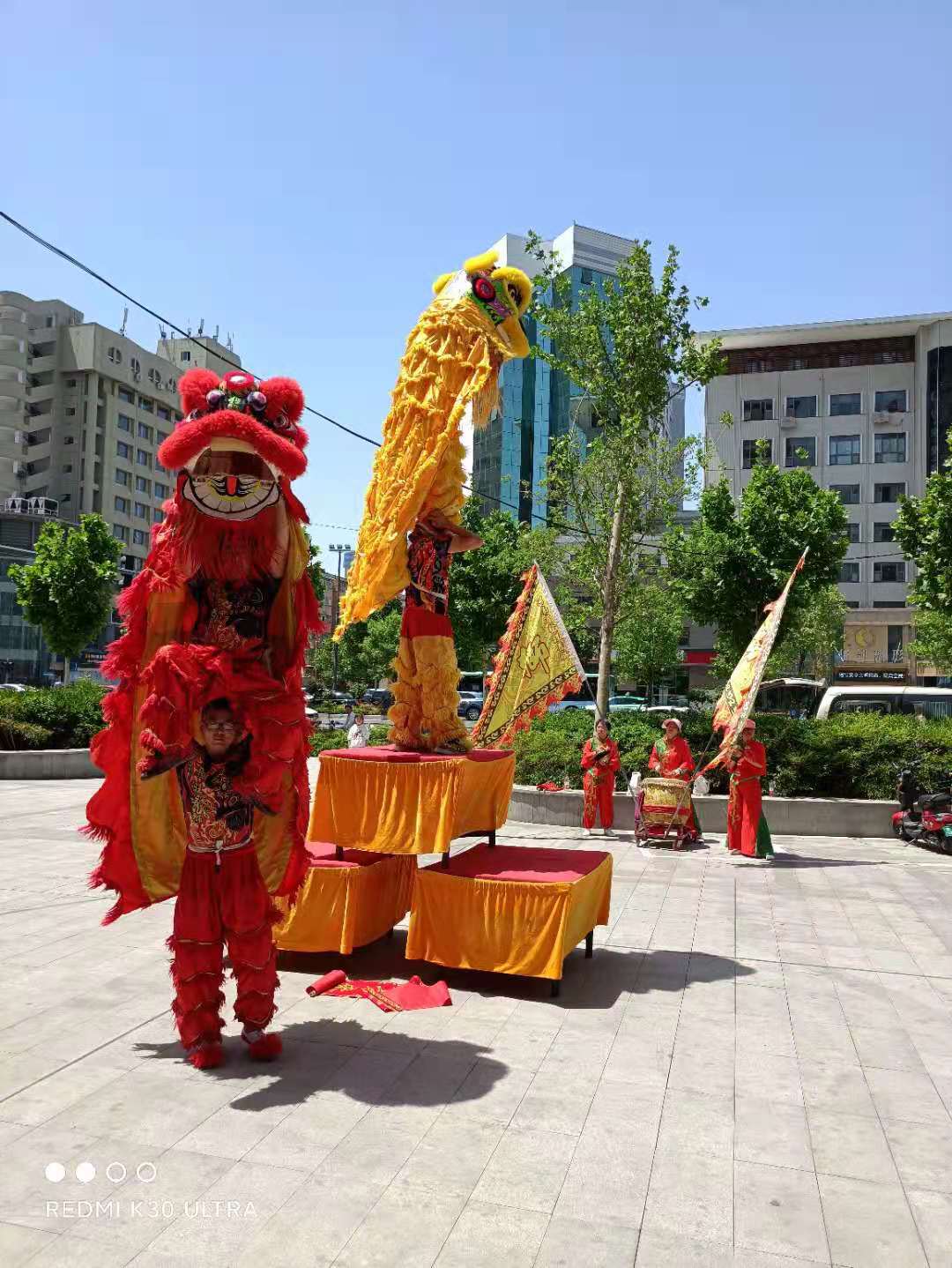 郑州市郑州舞狮队醒狮团开业舞狮表演厂家