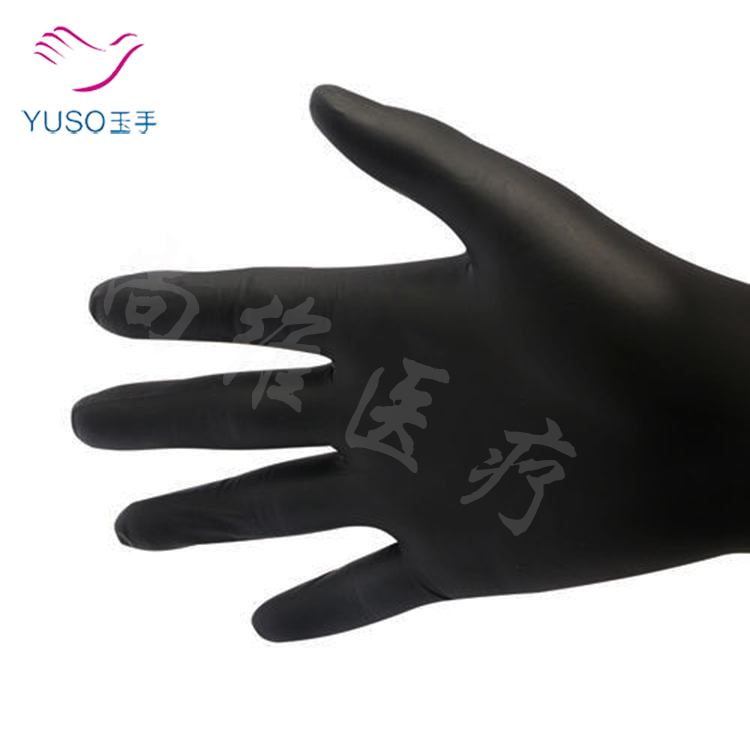 玉手 黑色PVC手套 日常防护一次性用品 出口外贸图片