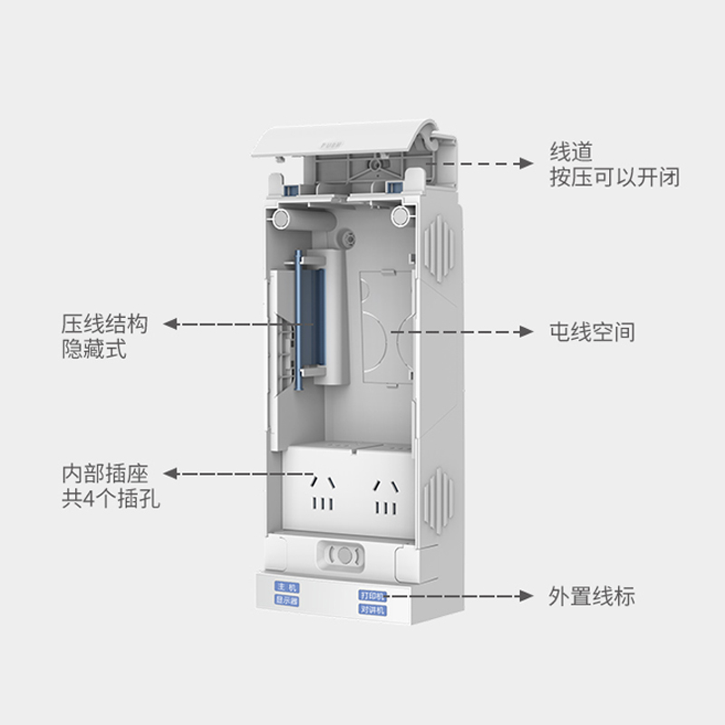 窗口科技线路整理电源分理器 智能电源分理器-桌下线路解决方案 智能电源分理器-4523