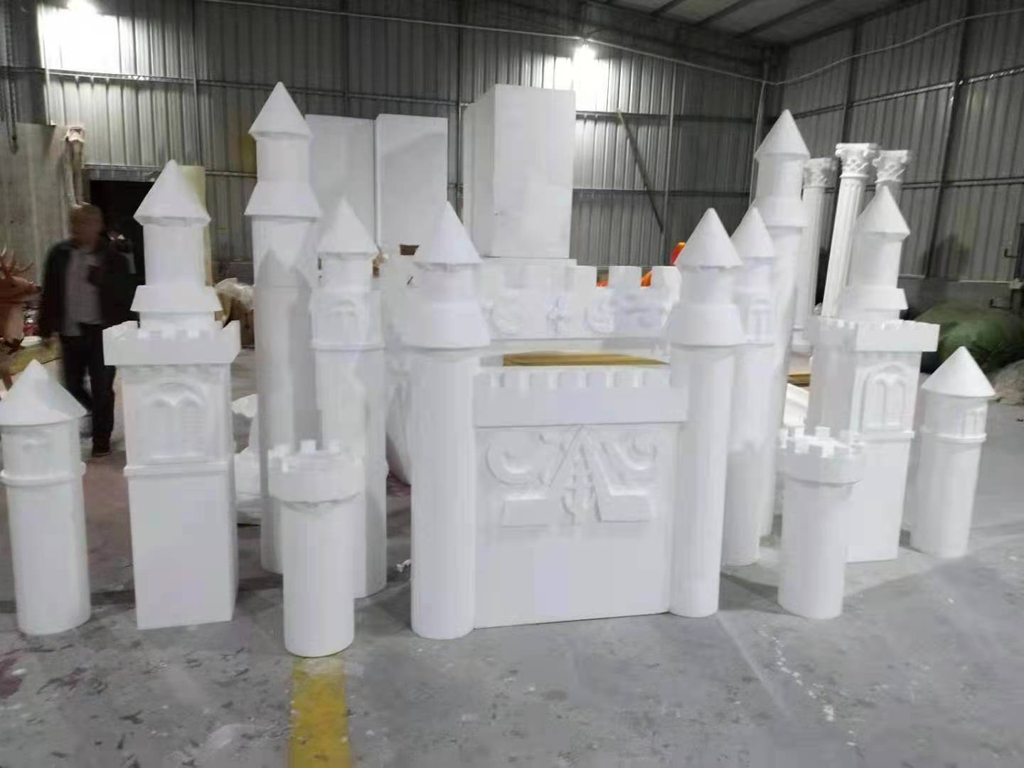 泡沫城堡婚庆造型背景雕塑工艺美观周期快捷