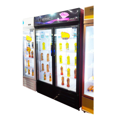 出口单门冷藏展示柜双门饮料柜啤酒柜立式可口可乐超市商用冰箱