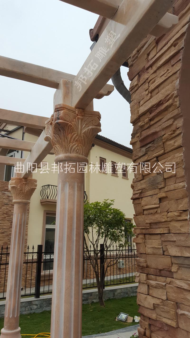 南京石雕大理石花架中式雕刻长廊 南京石雕大理石花架长廊中式雕刻