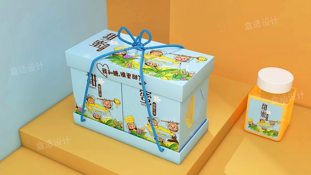 西安蜂蜜礼盒包装_蜂蜜包装盒_礼品盒_土蜂蜜包装设计