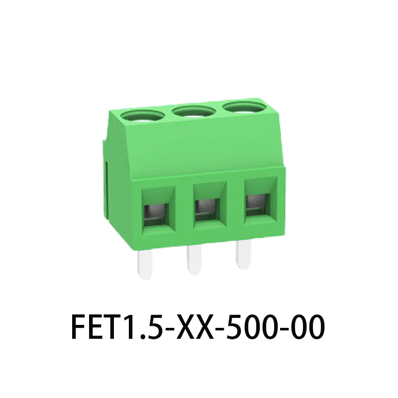工业设备升降式接线端子绿色5.08MM连接器 FET2.5-XX-508-0