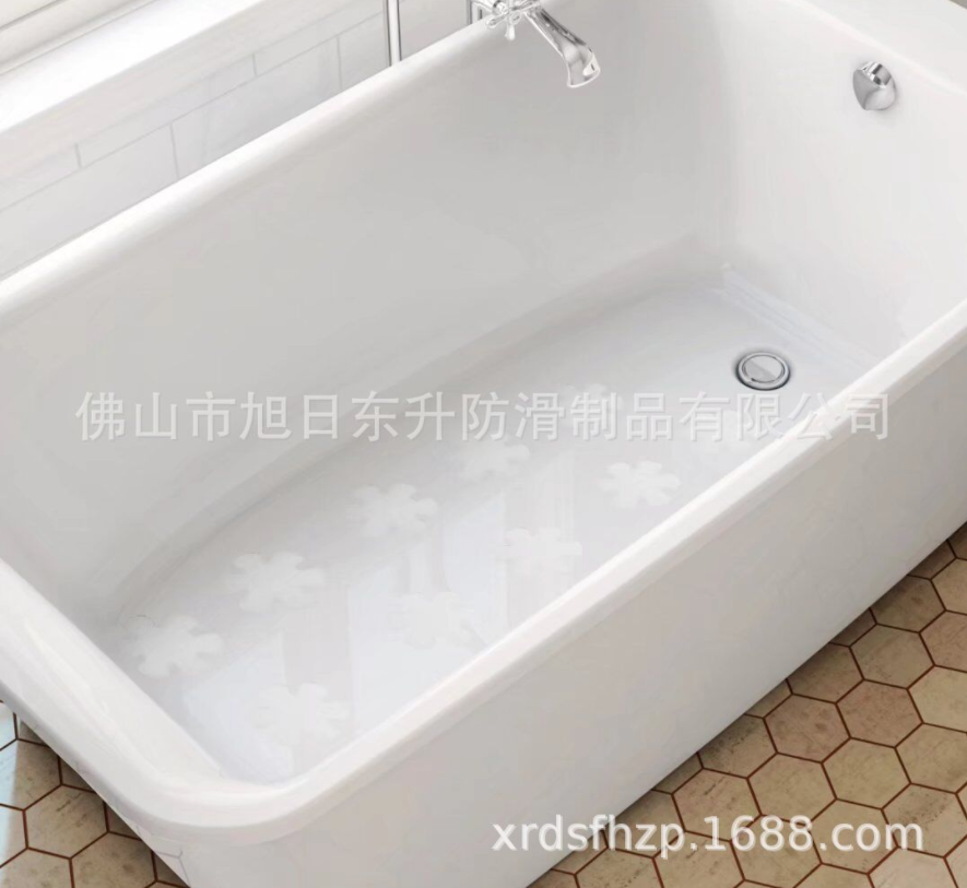 浴室橡胶PEVA防滑贴条2*38cm可选10种颜色，精装18条/彩盒
