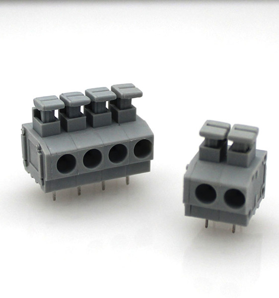 工业设备免螺丝接线端子灰色5.0MM连接器 FS1.5-XX-500-06