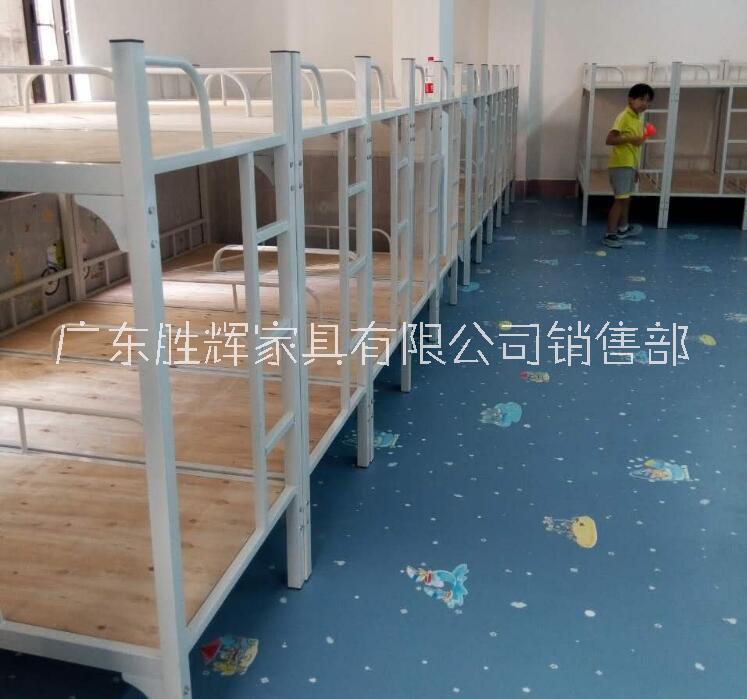 员工宿舍床 企业工厂员工上下铺铁床广州铁床厂家批发铁床上下铺图片