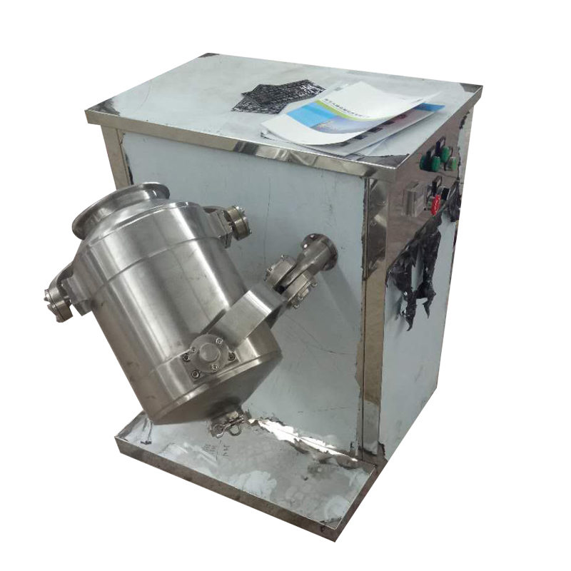 厂家供应三维运动混合机单立柱料斗混料机V型搅拌机火燥机械