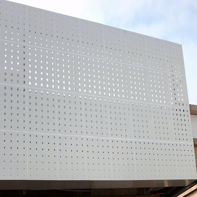 建筑外墙装饰铝孔板造型很漂亮图片