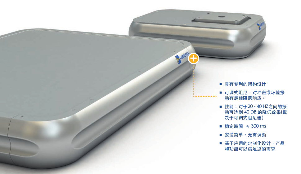 主动式隔振系统 ISO-TABL-A，ISO-MOD-P