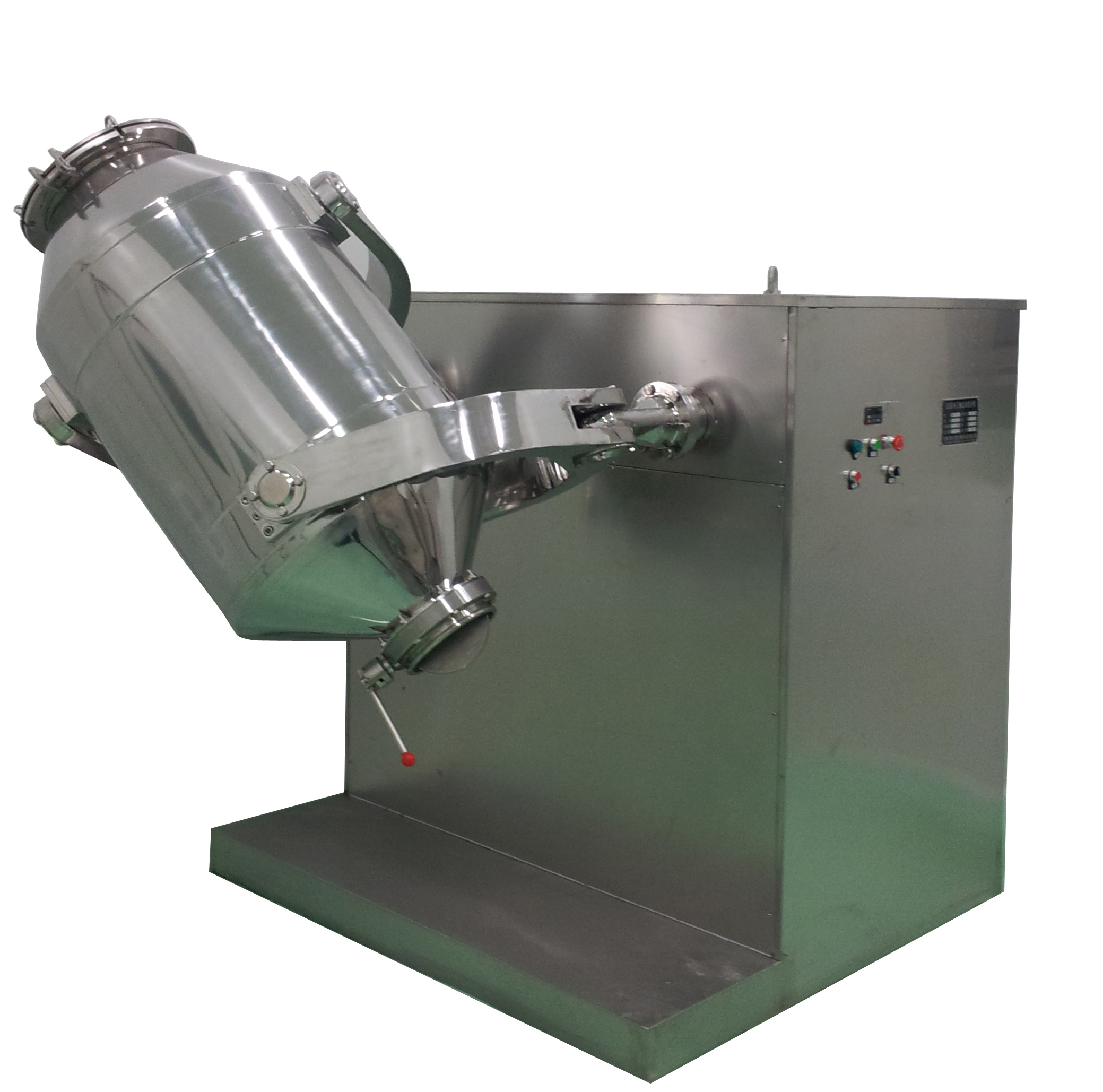 厂家供应三维运动混合机单臂固定料斗混料机V型搅拌机火燥机械