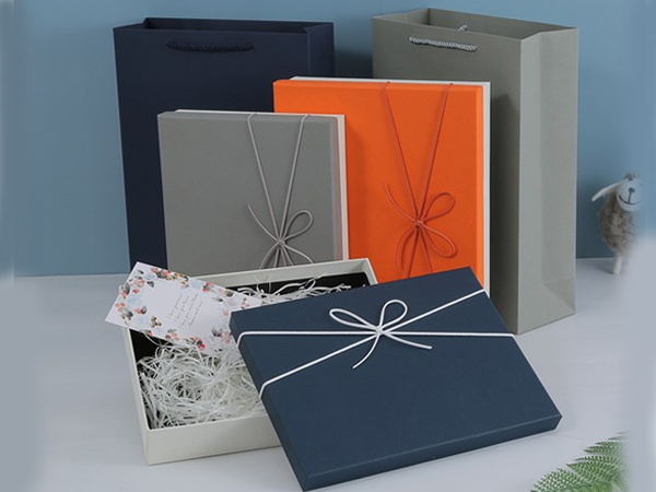 礼物盒空盒精美生日礼盒简约蓝色包装盒装围巾衣服大号礼品盒定制