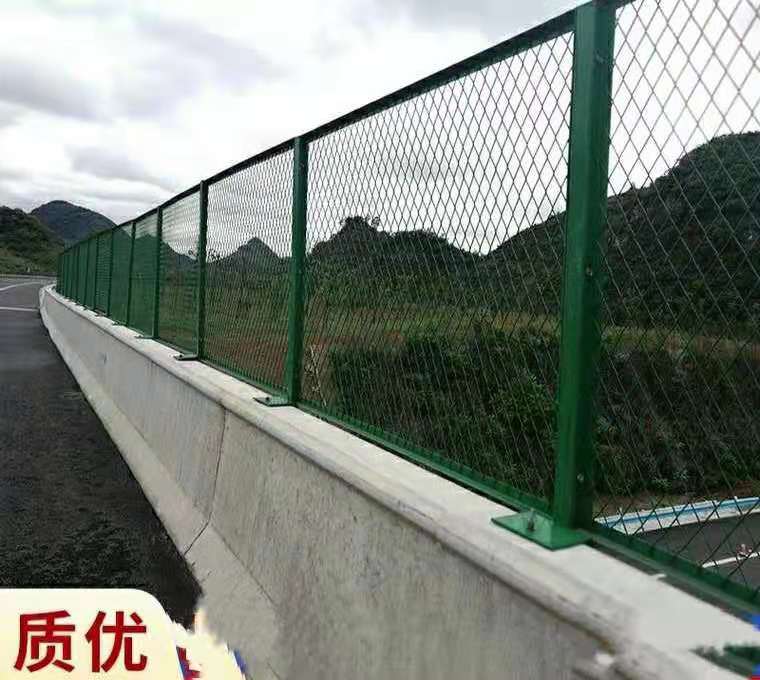 桥梁防抛网 高速公路防眩网钢板网河北省安平县厂家