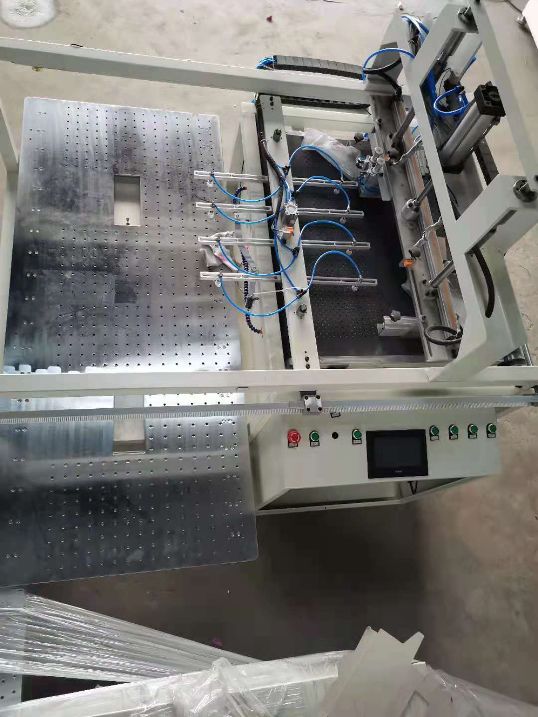 自动丝印胶水贴窗机 丝网刮网机